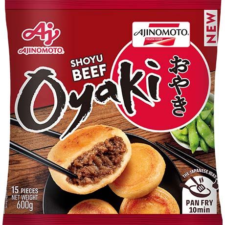 AJINOMOTO Stuffed Dumpling Oyaki Shoyu Beef 600g