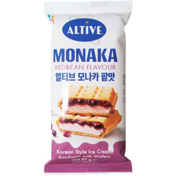 ALTIVE Monaka Ice Cream Sandwich Red Bean 82g