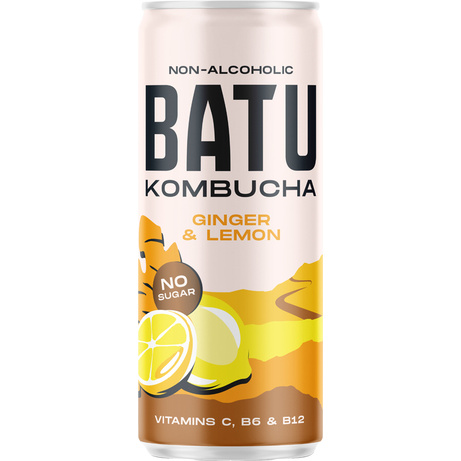 BATU Kombucha Ginger Lemon 250ml