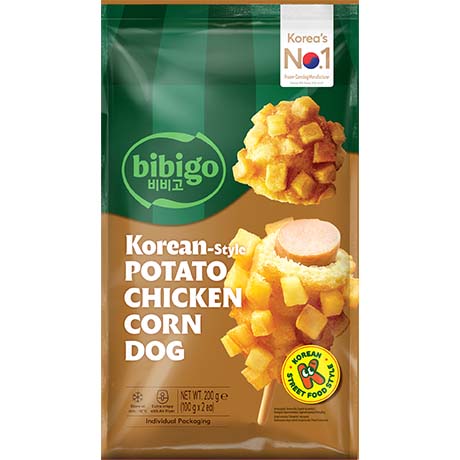 BIBIGO Korean Style Potato Chicken Corn Dog 2x100g