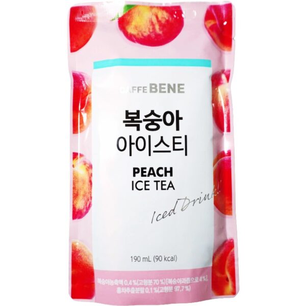 CAFFE BENE Peach Ice Tea Drink 190ml