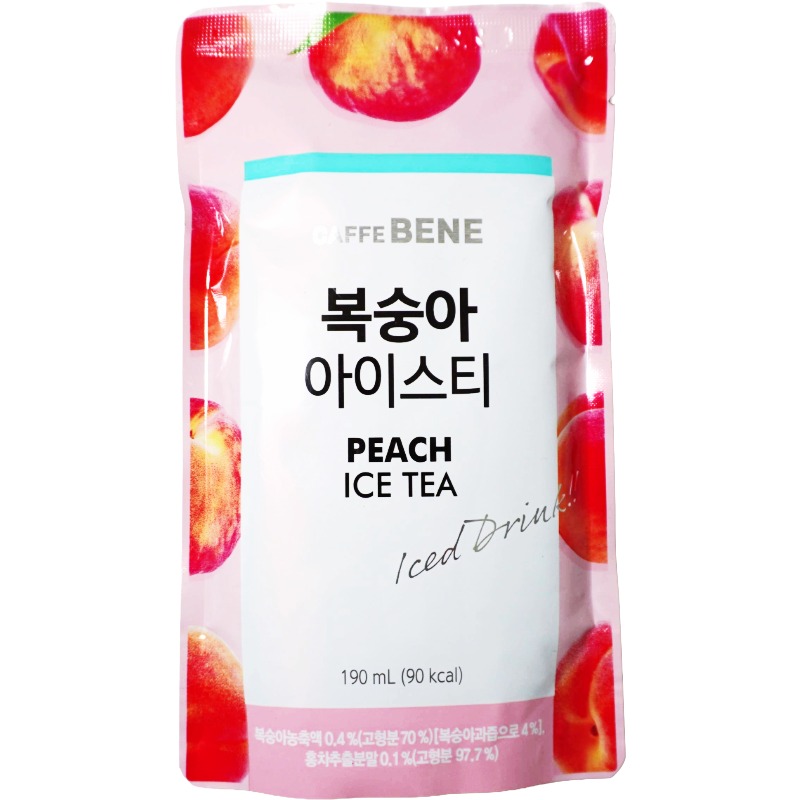 CAFFE BENE Peach Ice Tea Drink 190ml