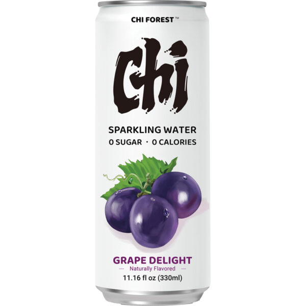CHI FOREST Sparkling Water Grape Delight Can 330ml