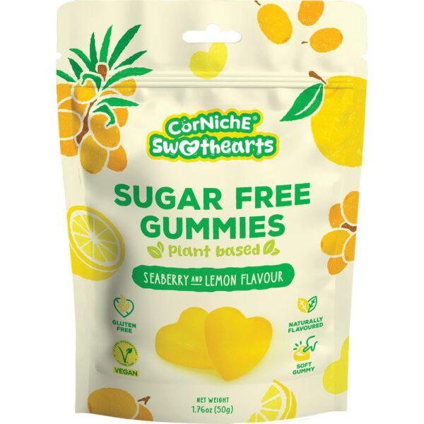 CORNICHE Sweethearts Sugar Free Gummies Seaberry and Lemon 50g