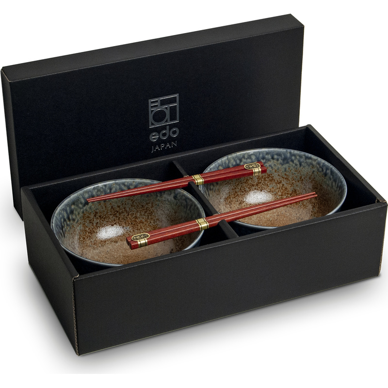 EDO JAPAN [2x SET ONLY] Udon Bowl Set Ki (Art.No 6053001)