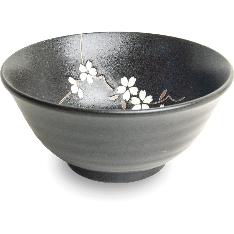 EDO JAPAN Porcelain Bowl Anemone Black 15cm (Art.No 6044110)