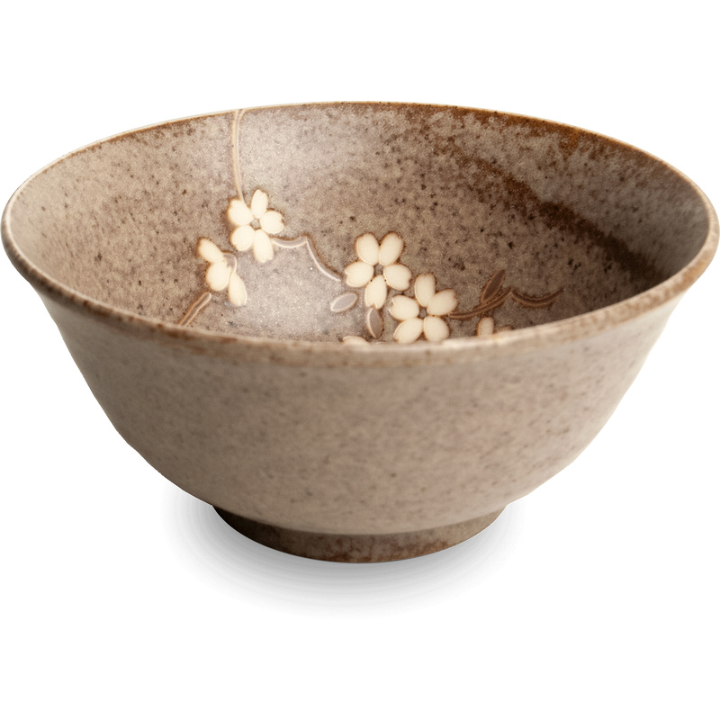 EDO JAPAN Porcelain Bowl Anemone Taupe 15cm (Art.No 6044100)