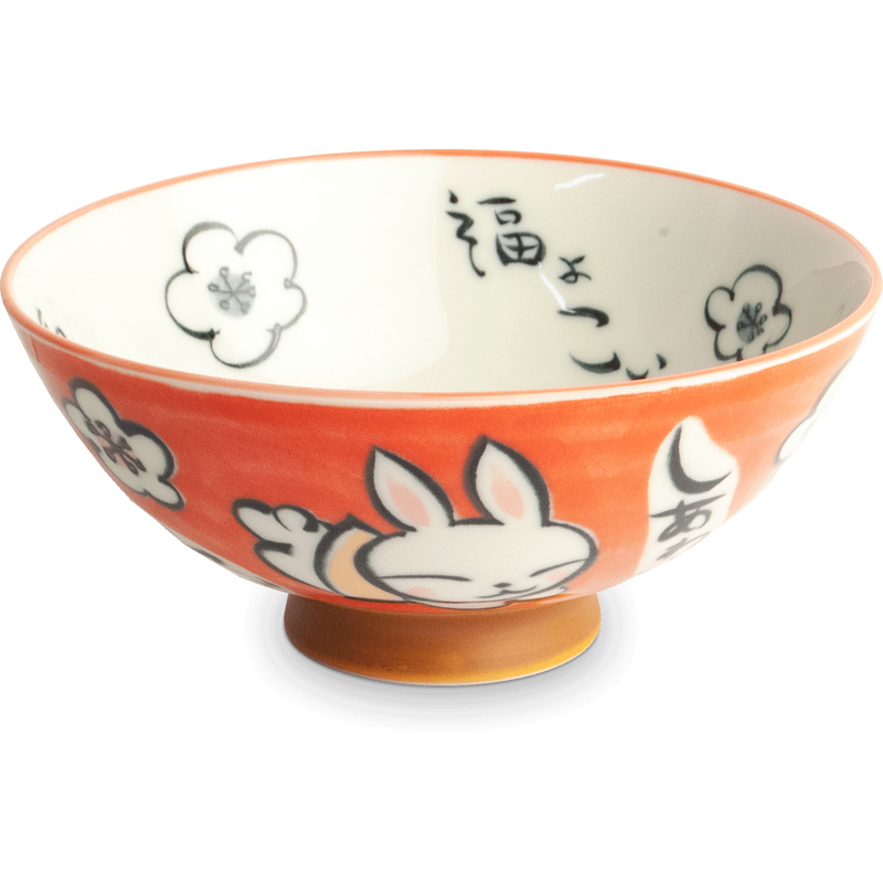 EMRO AZIATICA Porcelain Bowl Rabbit 14cm x H6.5cm (Art.No 6041243)