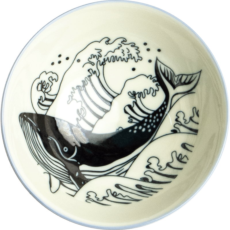 EMRO AZIATICA Porcelain Bowl Whale 14cm x H6.5cm (Art.No 6041247)