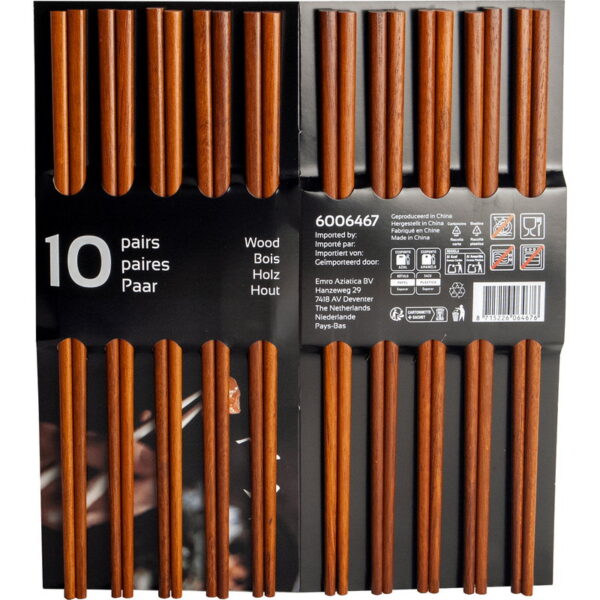 EMRO AZIATICA Wooden Chopsticks 25cm (Art.No 6006467)
