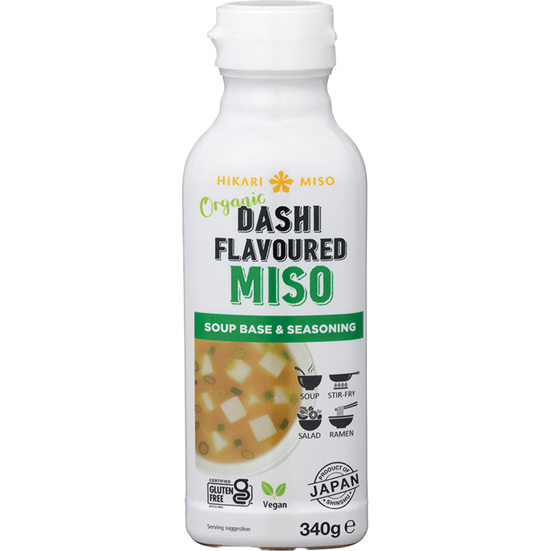 HIKARI MISO Organic Dashi Flavoured Miso Soup Base And Seasoning 340g
