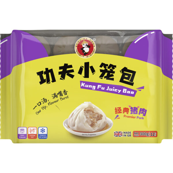 KUNG FU FOOD Pork Siu Loong Bun 300g