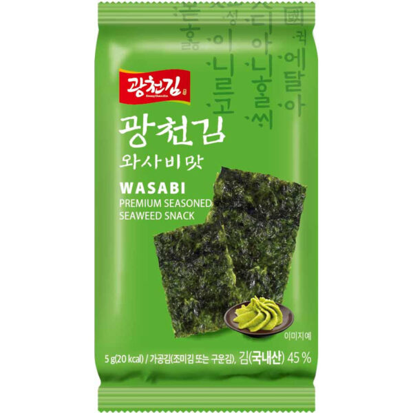 KWANGCHEON Wasabi Flavor Seaweed Snack 4g
