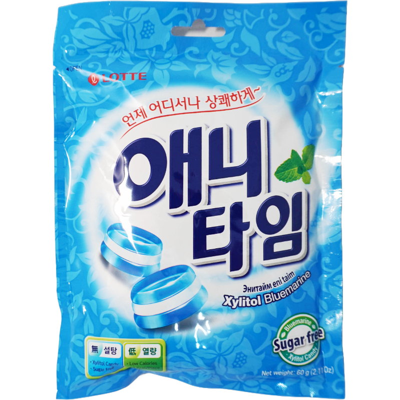 LOTTE Anytime Bluemarine Candy 60g