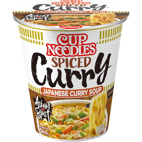 NISSIN Instant Cup Noodles Spiced Curry Japanese Curry Soup 67g