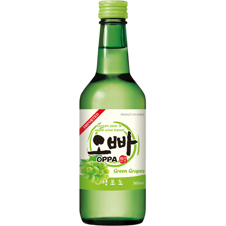 OPPA Green Grape Soju 12% Alc. 360ml