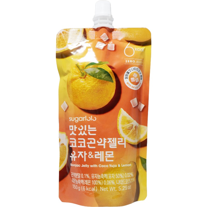 SUGARLOLO Coco Konjac Jelly Yuzu and Lemon 150g