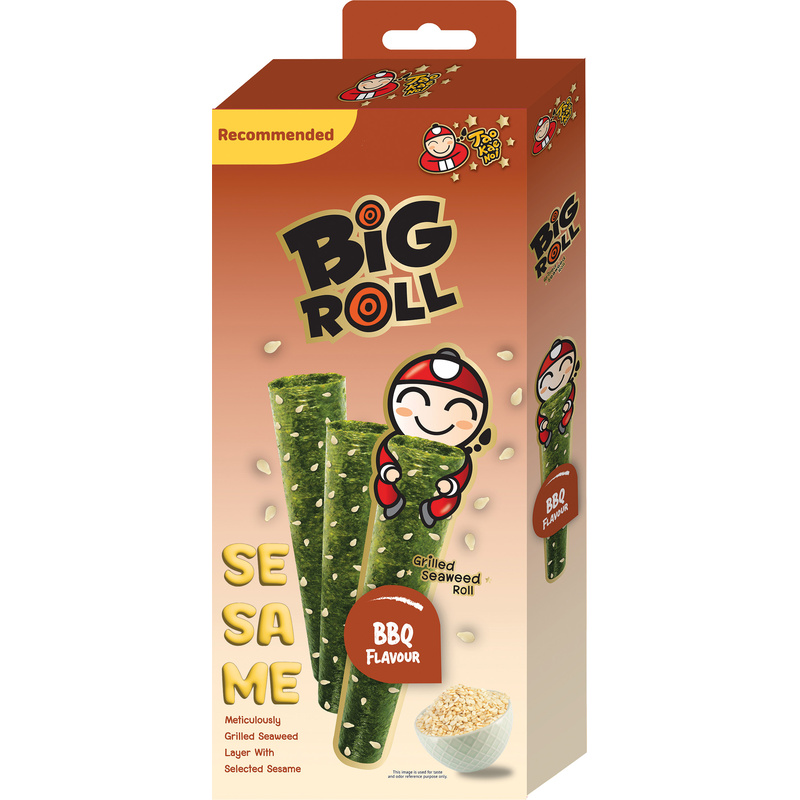TAO KAE NOI Big Roll Grilled Seaweed Roll Sesame BBQ 7.5g