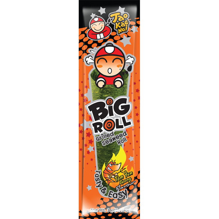 TAO KAE NOI Grilled Seaweed Roll Tom Yum Flavour 3g