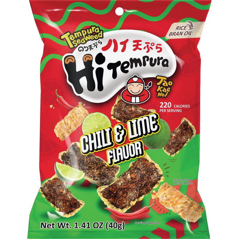 TAO KAE NOI Hi Tempura Seaweed Chilli and Lime 40g