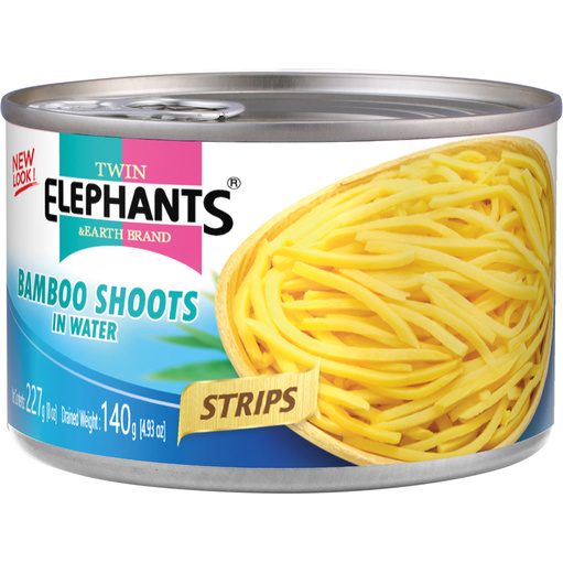 TWIN ELEPHANTS Bamboo Shoots in Water Strips 227g